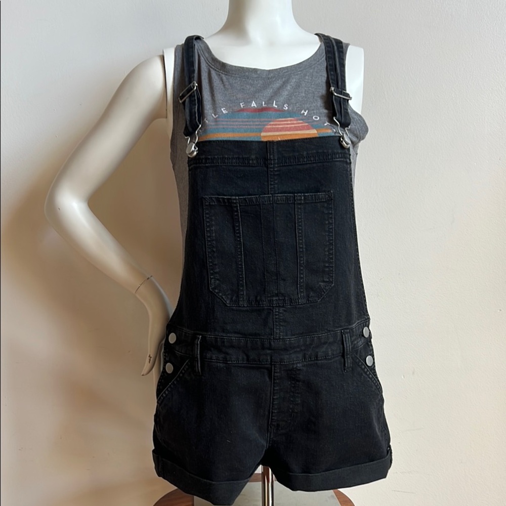NOBO Black Denim Overalls
